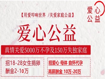 浙江捐卵助孕生子 爱心志愿者招募